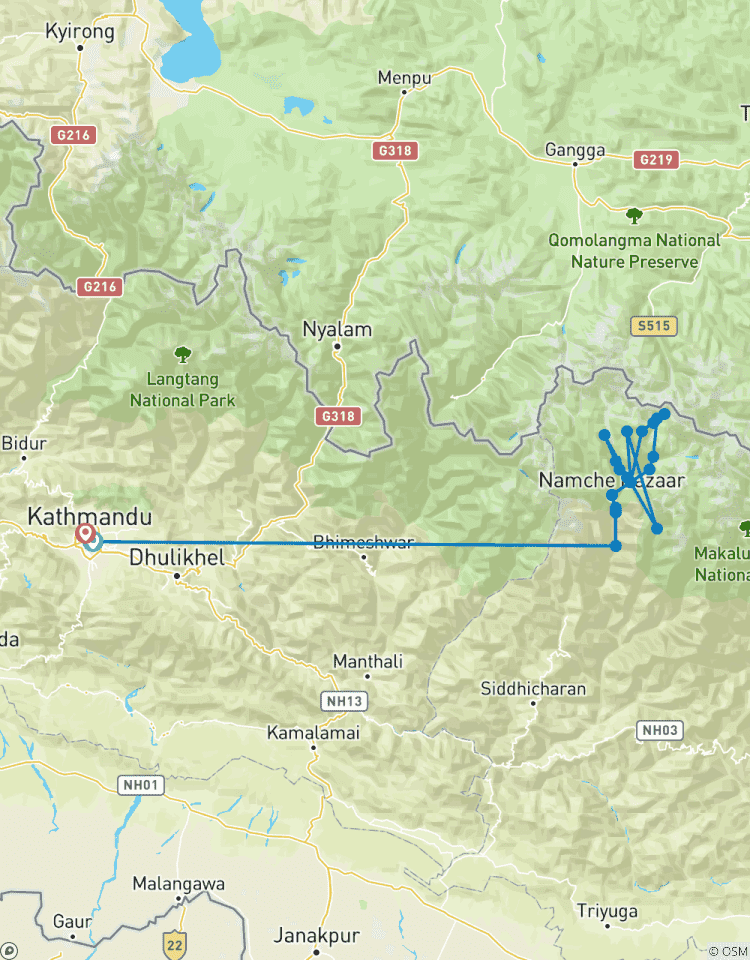 Circuit de l\'Everest Tekking circuit