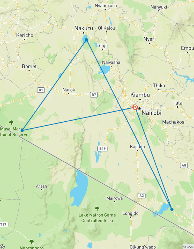 Circuito Safari majestuoso de 7 días por Kenia