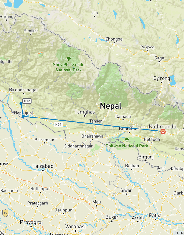 Bardia Nationalpark Dschungelsafari - 3 Nächte/4 Tage Rundreise
