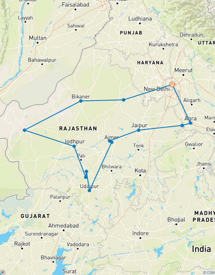 Unglaubliches Rajasthan mit Taj Mahal - 15 Tage Rundreise