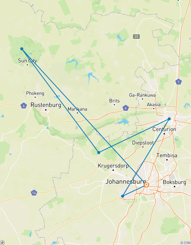 Van Soweto naar Pretoria & Pilanesberg – Big 5 safari-rit-rondreis
