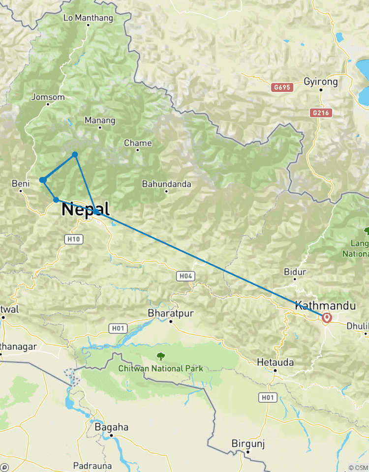 Eine Woche unterhalb von Annapurna - Poon Hill Trek Rundreise