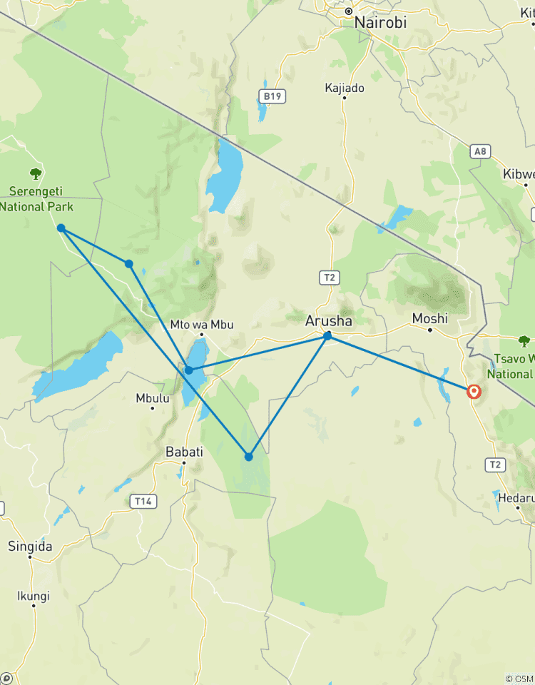 Tansania Spaß-Safari mit Unterkunft in der Serengeti - 5 Tage Rundreise