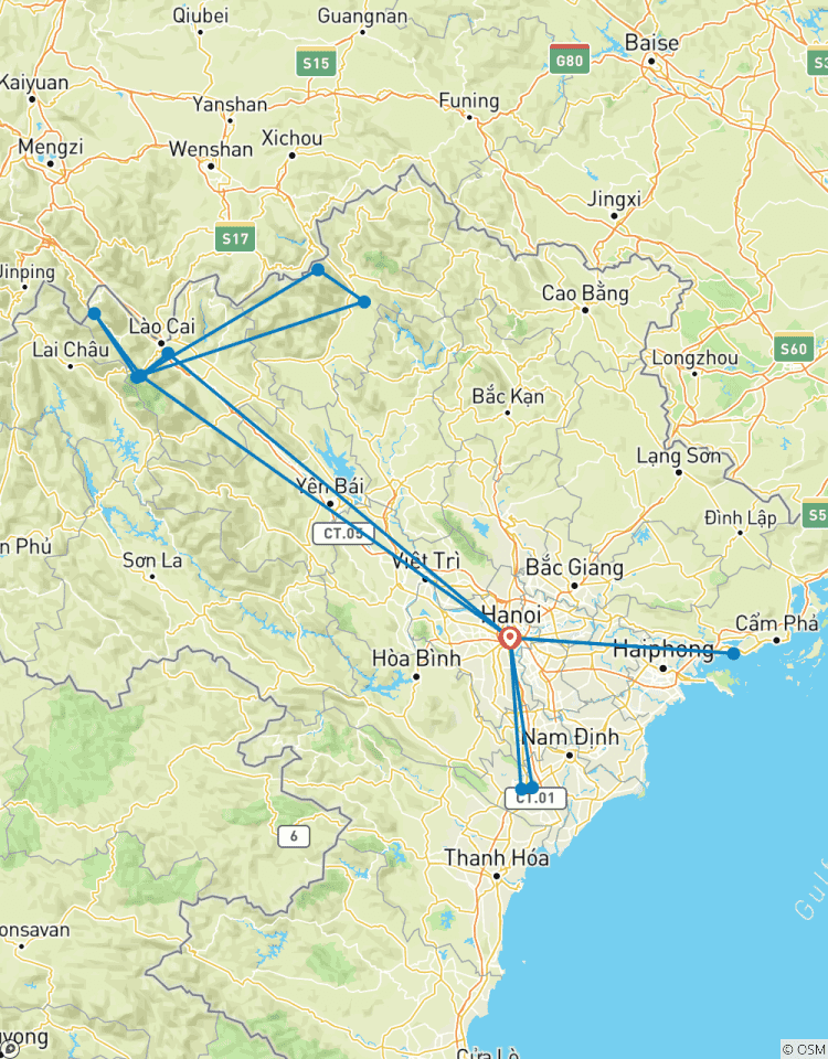 Circuit de 7 jours dans le nord du Vietnam au départ de Hanoi circuit