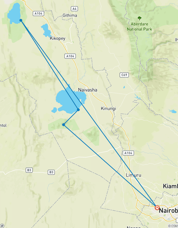 Circuit de deux jours au Kenya : lac Nakuru et Hell\'s Gate circuit