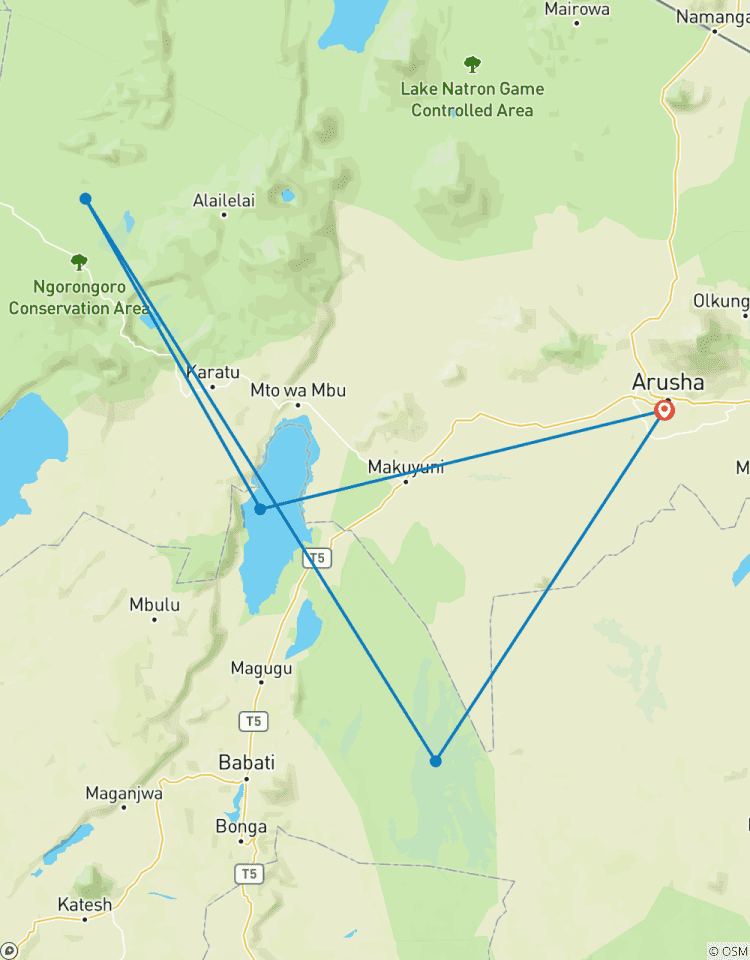 4 jours de safari en Tanzanie en milieu de gamme circuit