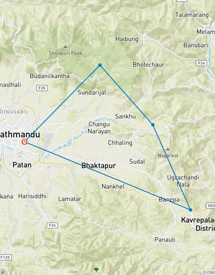Leichte Nepal Wanderreise (Chisapani - Nagarkot - Dhulikhel) - 4 Tage Rundreise