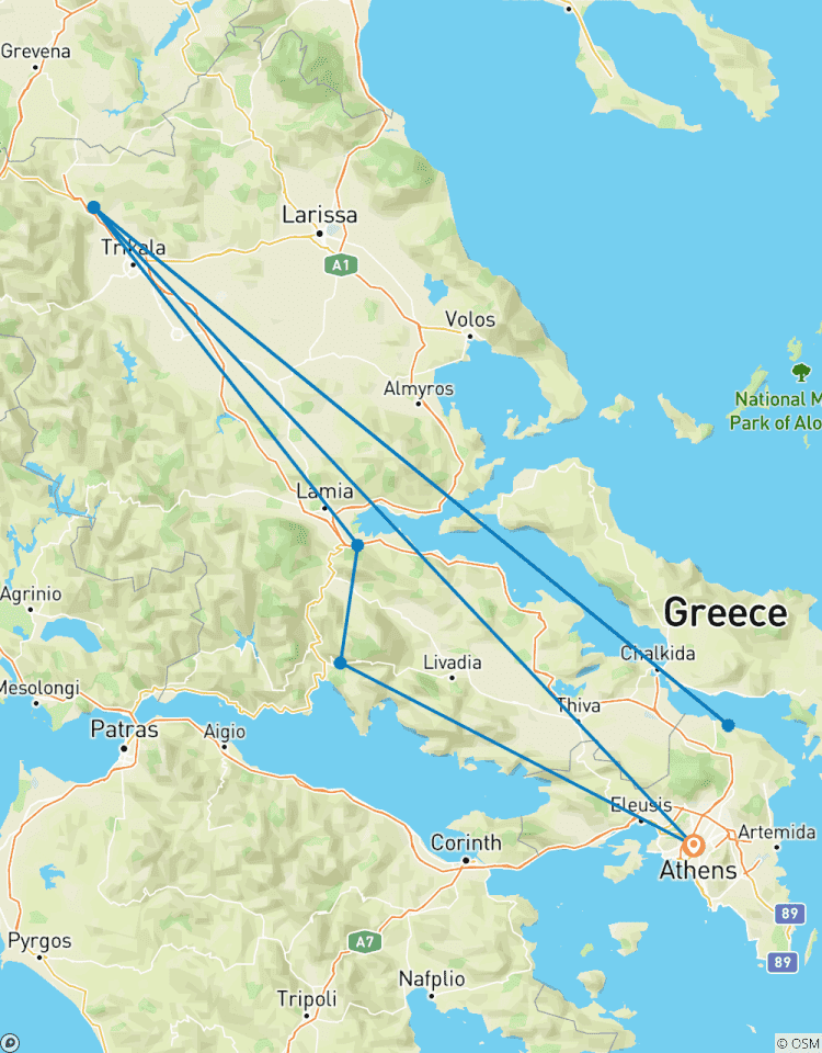 Von Athen nach Meteora und Delphi 3 Tage Rundreise