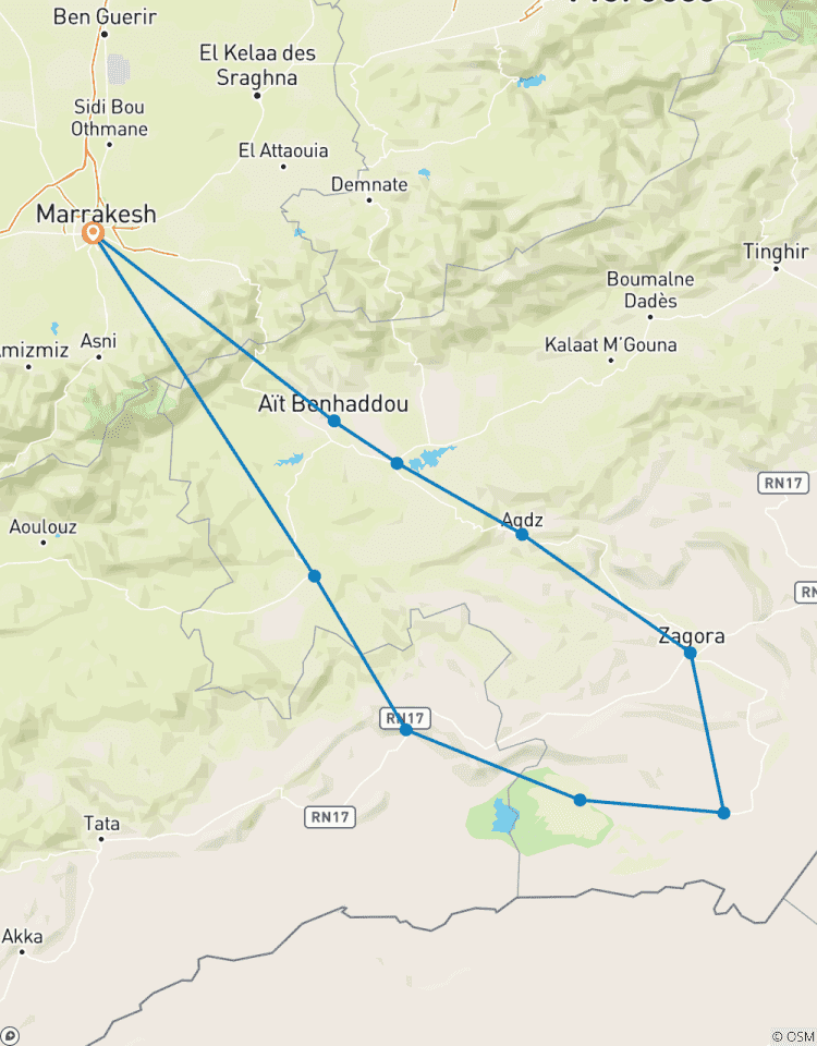 3 Tage luxuriöse Sahara-Wüstentour von Marrakesch nach Erg Chigaga Rundreise