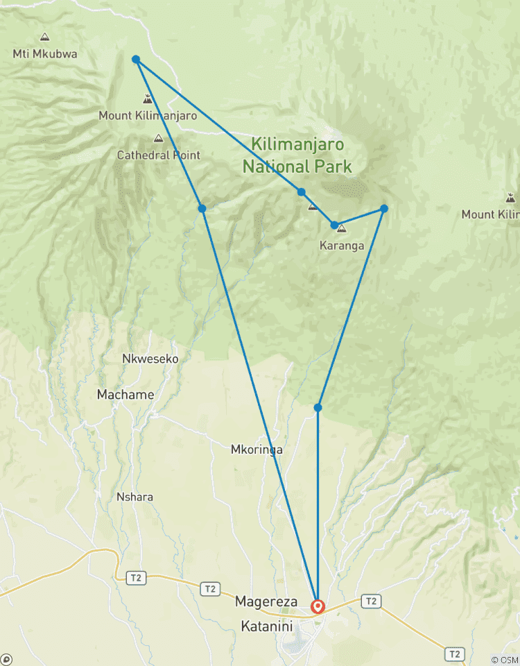 Machame Route - 7 Days Tour