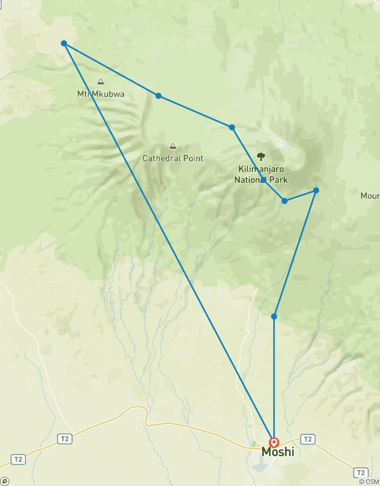 Lemosho Route - 8 Days Tour