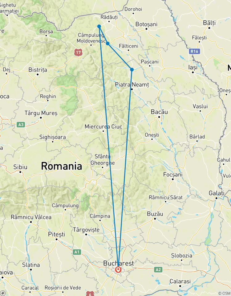 Bezauberndes Bukowina mit dem Fahrrad Rundreise