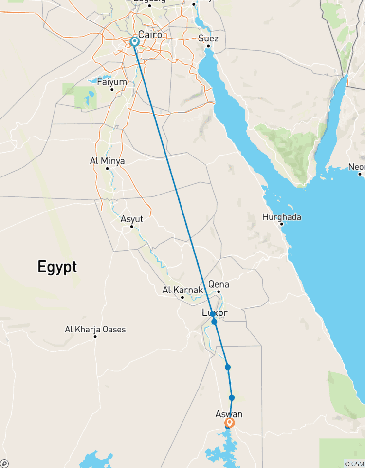 Circuito Maravillas de Egipto con visitas turísticas por El Cairo y crucero por el Nilo Luxor/Asuán