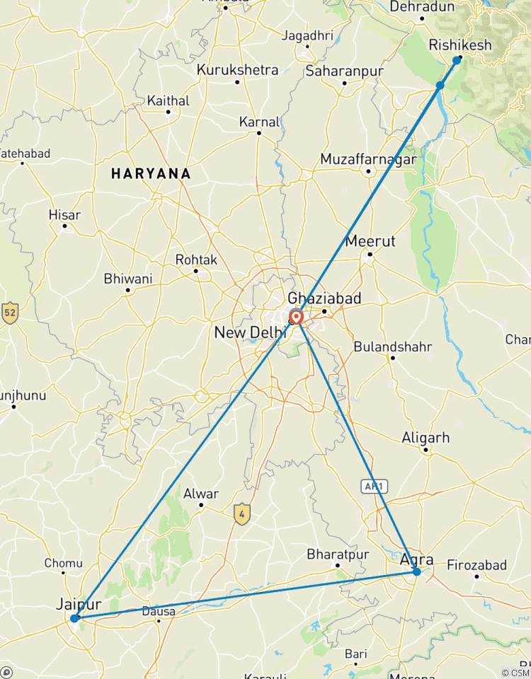 Circuito Triángulo de Oro con Haridwar y Rishikesh, Supersalvador