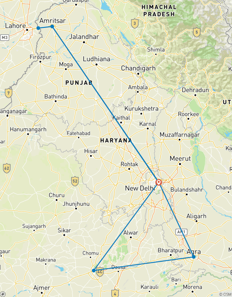 Circuito Triángulo de Oro con Amritsar, Supersalvador