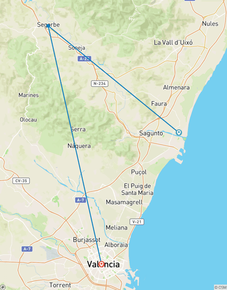 Valence Méditerranée en 4 étapes circuit