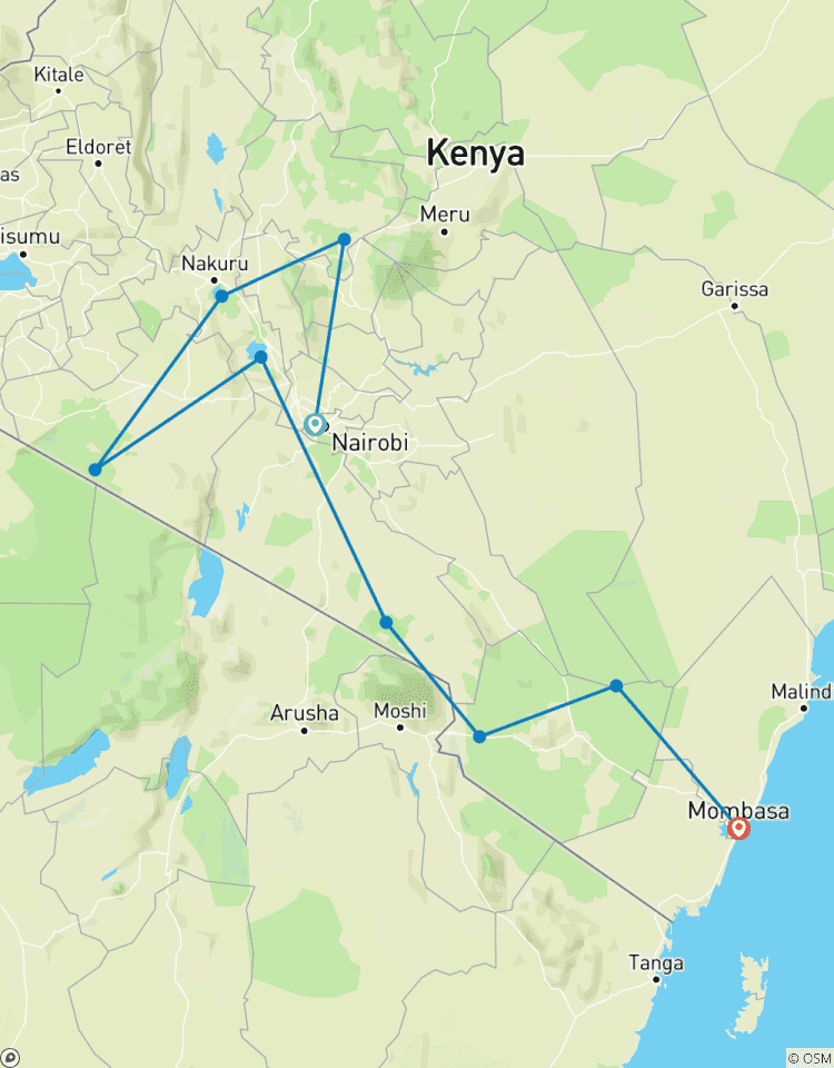 12 Days Across the Kenya Wilderness Safari Tour