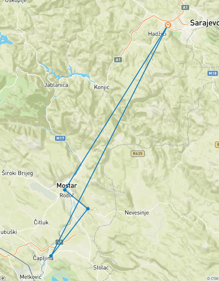 Sarajevo und Bosnien Herzegowina Entdeckungsreise - 4 Tage Rundreise