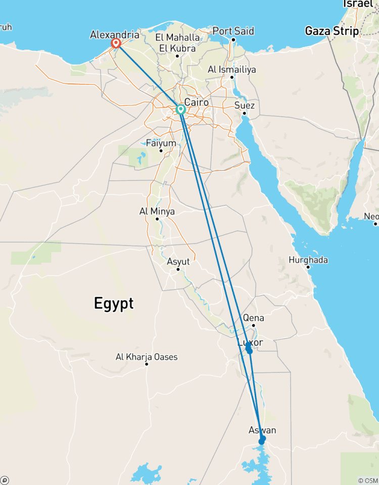 7 Daagse Caïro & Aswan, Luxor met Alexandrië Vakantie (Bezoek aan het GEM Museum)-rondreis