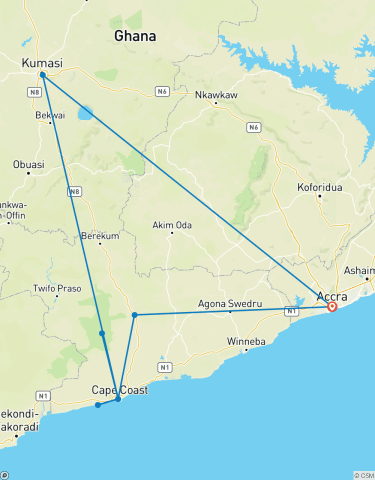 Célébration du PANAFEST au Ghana - 10 jours (25 juillet 2027 - 3 août 2027) circuit