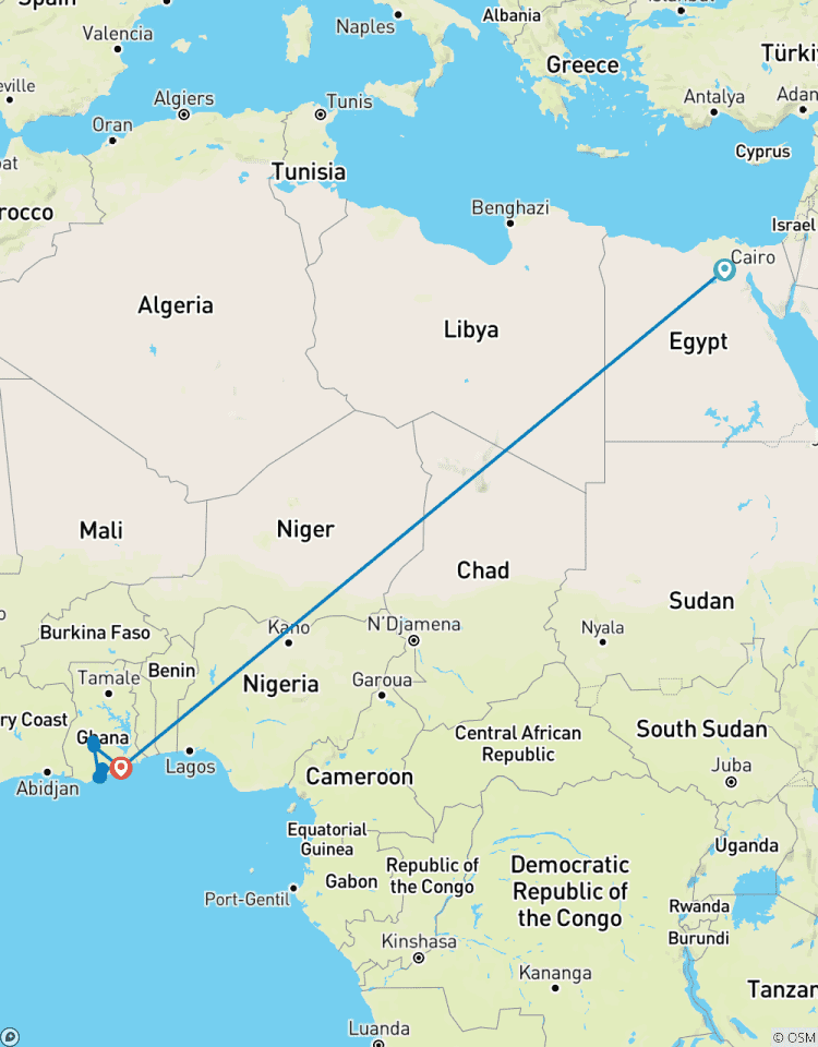Égypte historique et Ghana 12 jours/11 nuits circuit