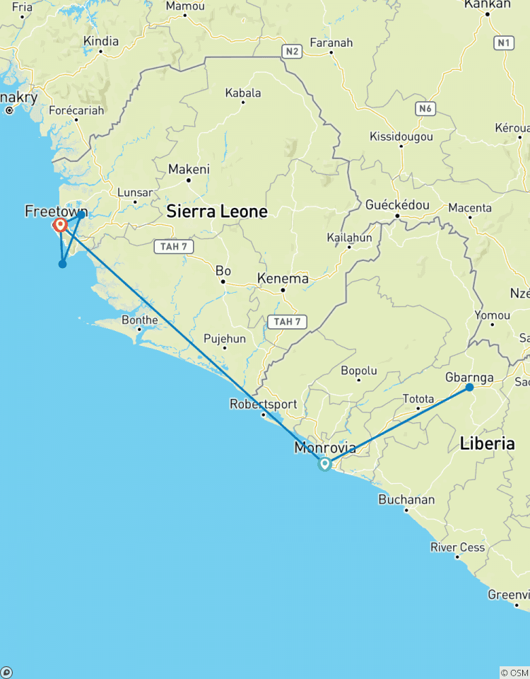 Liberia und Sierra Leone Kultur- und Geschichtereise Rundreise