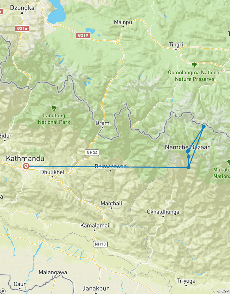 Circuito Excursión de lujo en helicóptero al campamento base del Everest