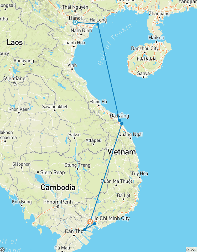 Vietnam 11 Days 10 Nights North to South or Vice Versa Tour