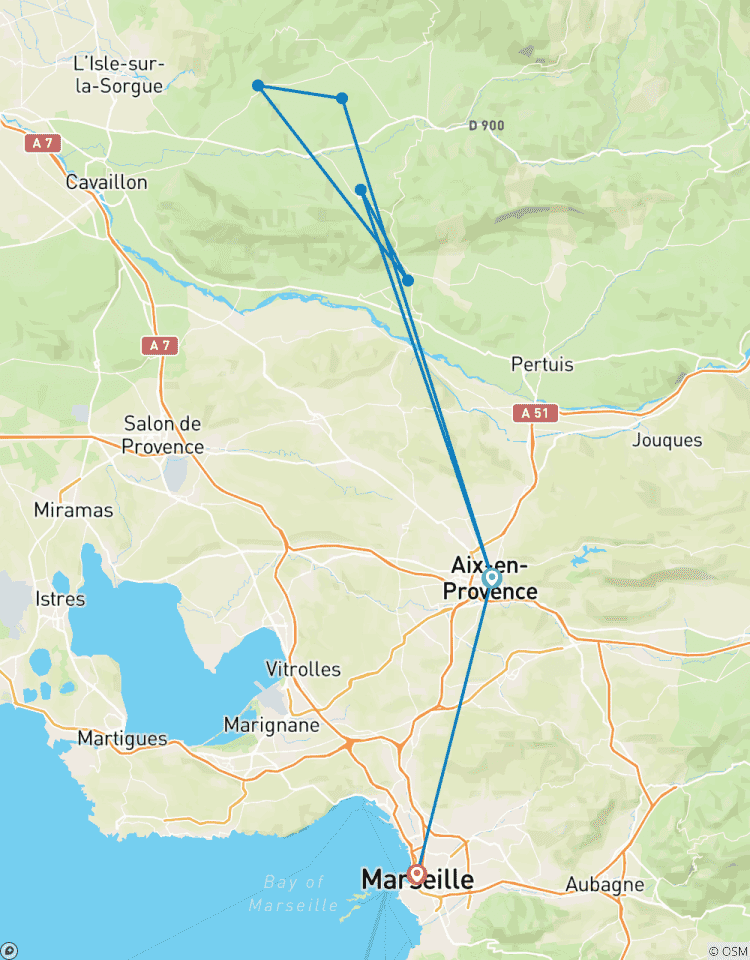 Entdecke das Hinterland der Provence Rundreise