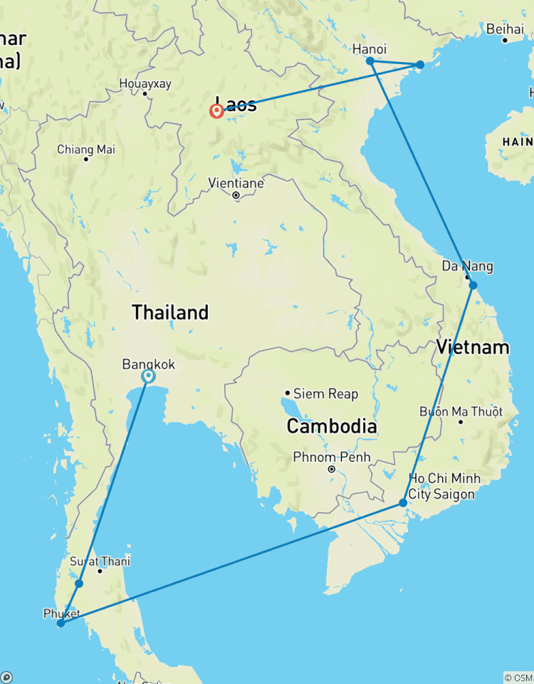Das Erbe von Thailand, Vietnam und Laos - 16 Tage Rundreise