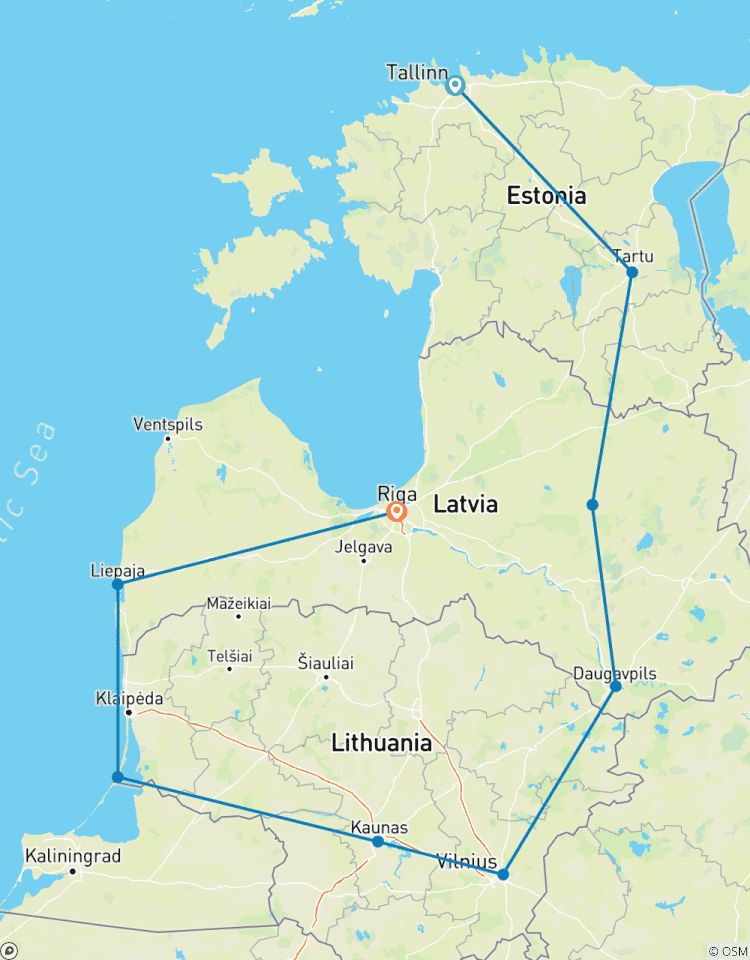 Baltic Adventures (petit groupe) circuit