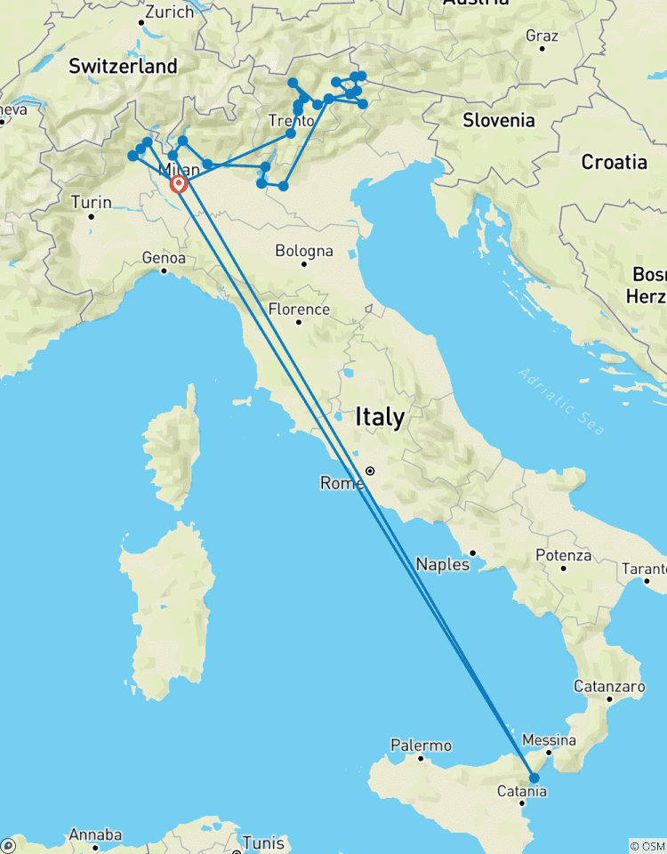 7 Days Northern Lakes and Dolomites Tour - from Milan Tour