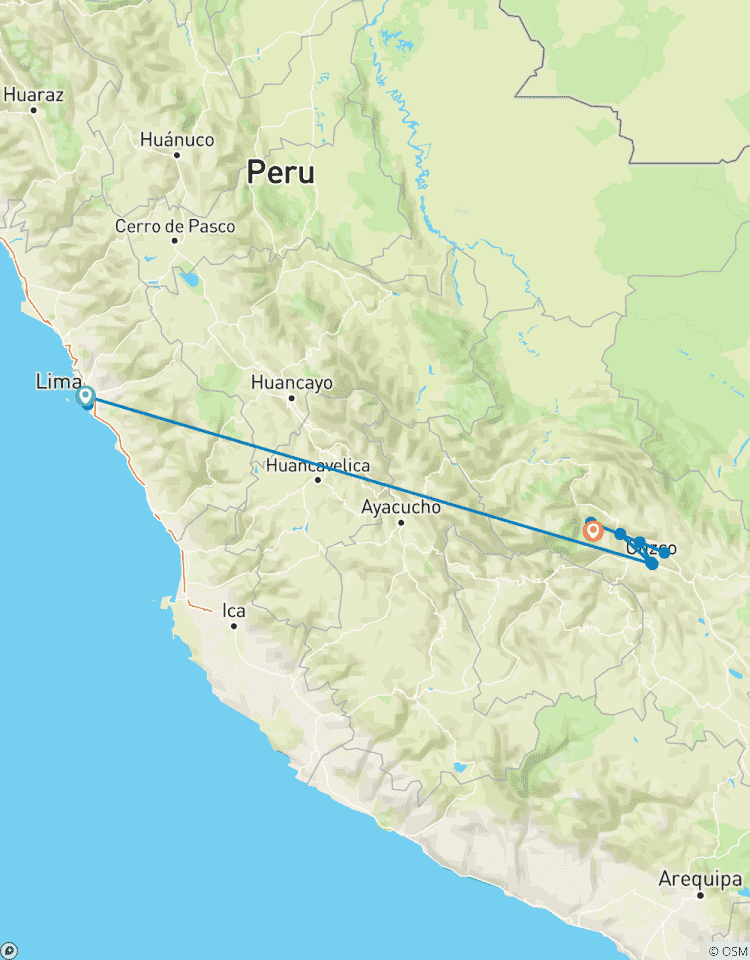 Cusco, Machu Picchu und Heiliges Tal ab Lima 6 Tage Rundreise