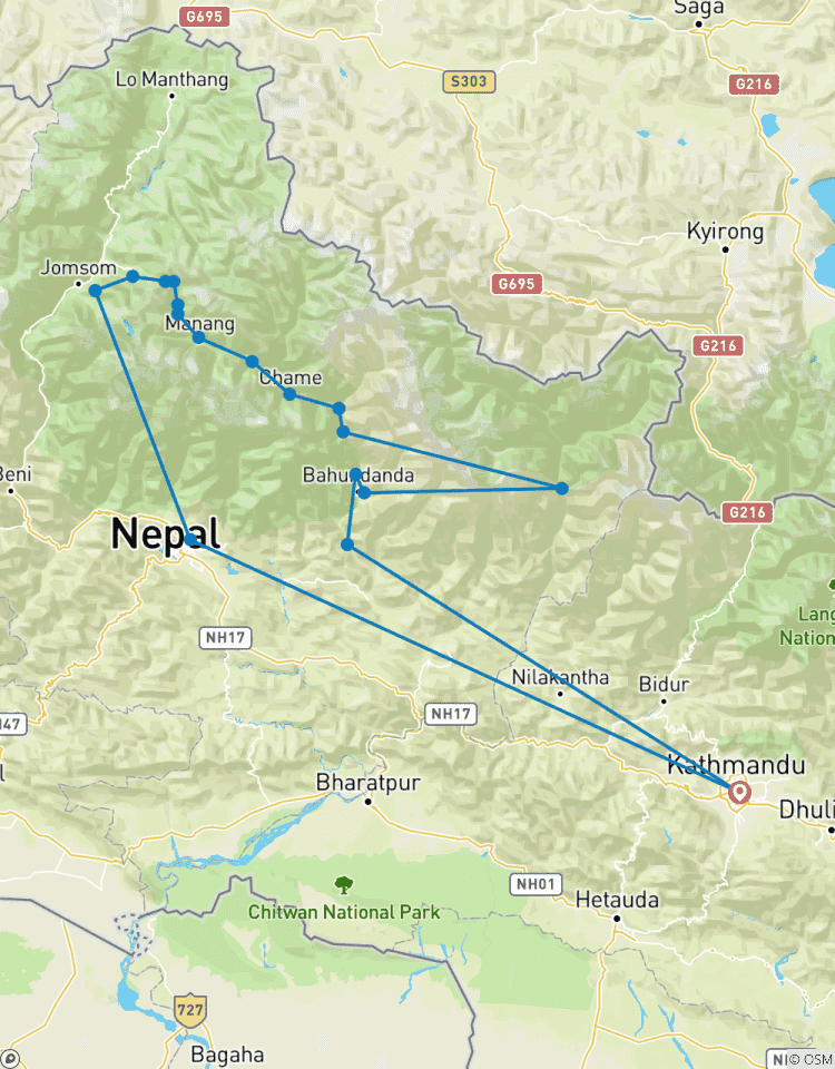Annapurna Rundwanderung Rundreise