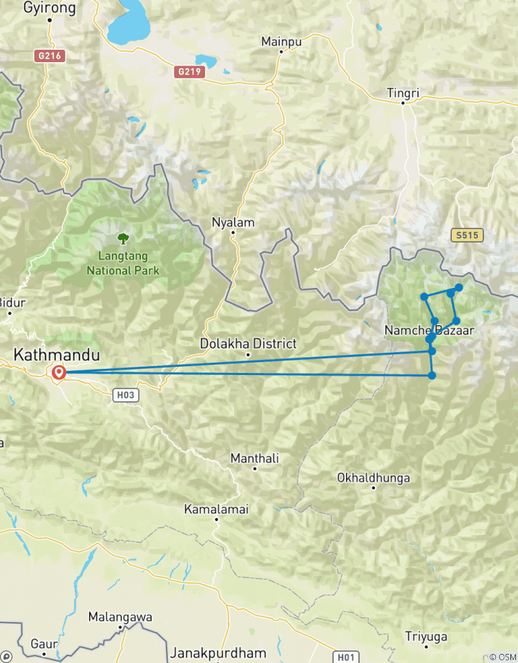 Everest Cho La Pass Trek Rundreise
