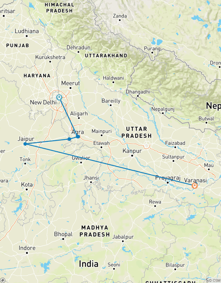 8 Days Golden Triangle Tour with Varanasi! Tour