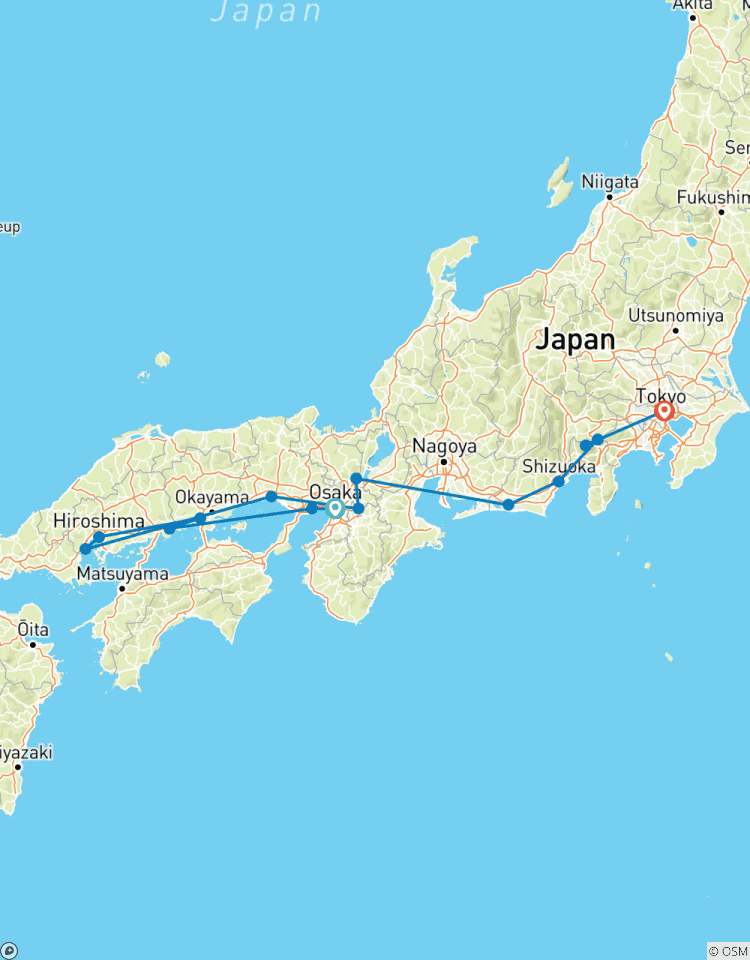 Délices du Japon avec Hiroshima (chambres d\'hôtel privées 3 étoiles) circuit