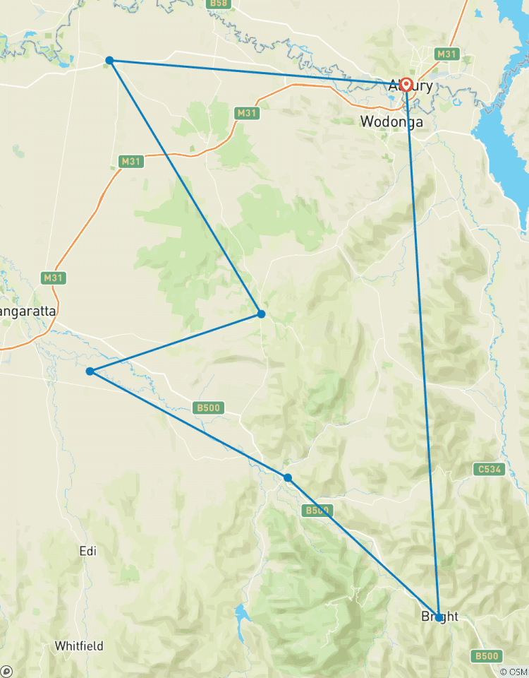 Tour de North East Victoria - Active (Guided) Tour