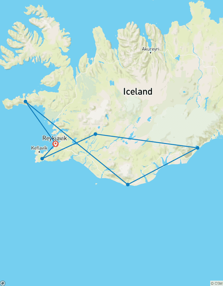 Circuito Islandia - Círculo Dorado costa sur con auroras boreales