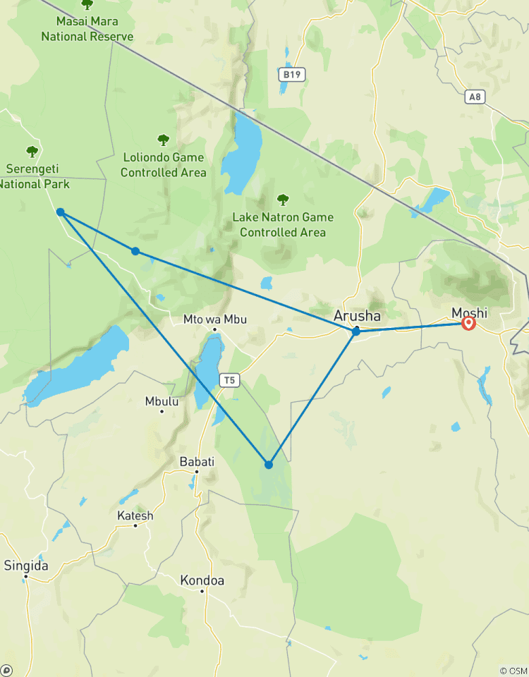 Die große Gnuwanderung und Heißluftballon-Privatsafari Rundreise