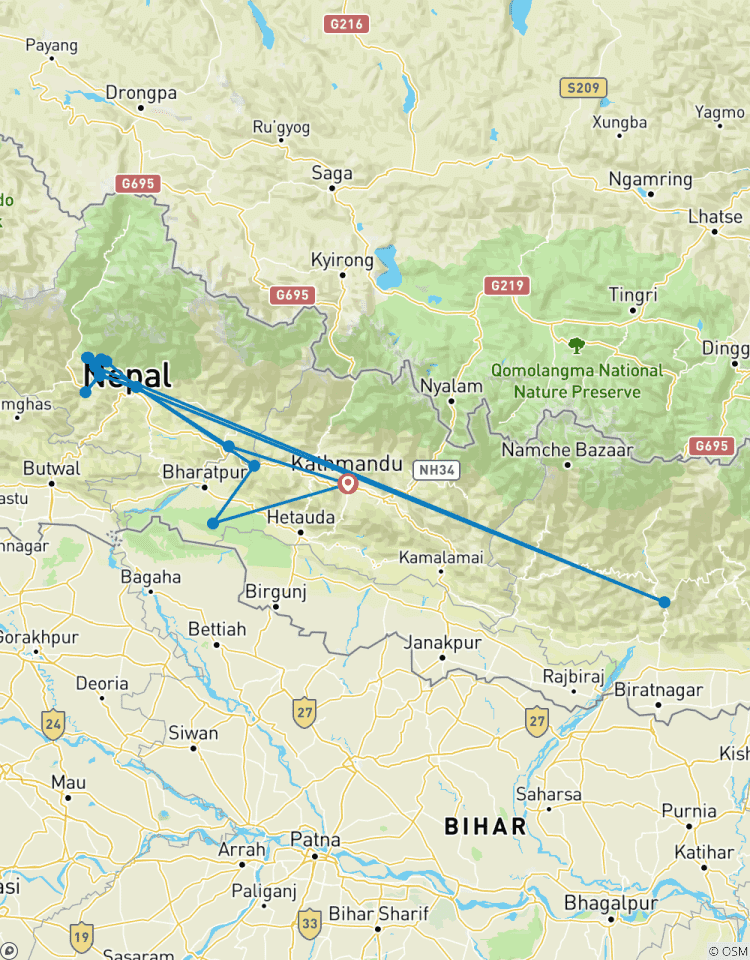 Circuito Ghorepani Poon Hill y safari por la jungla de Chitwan 7 noches 8 días