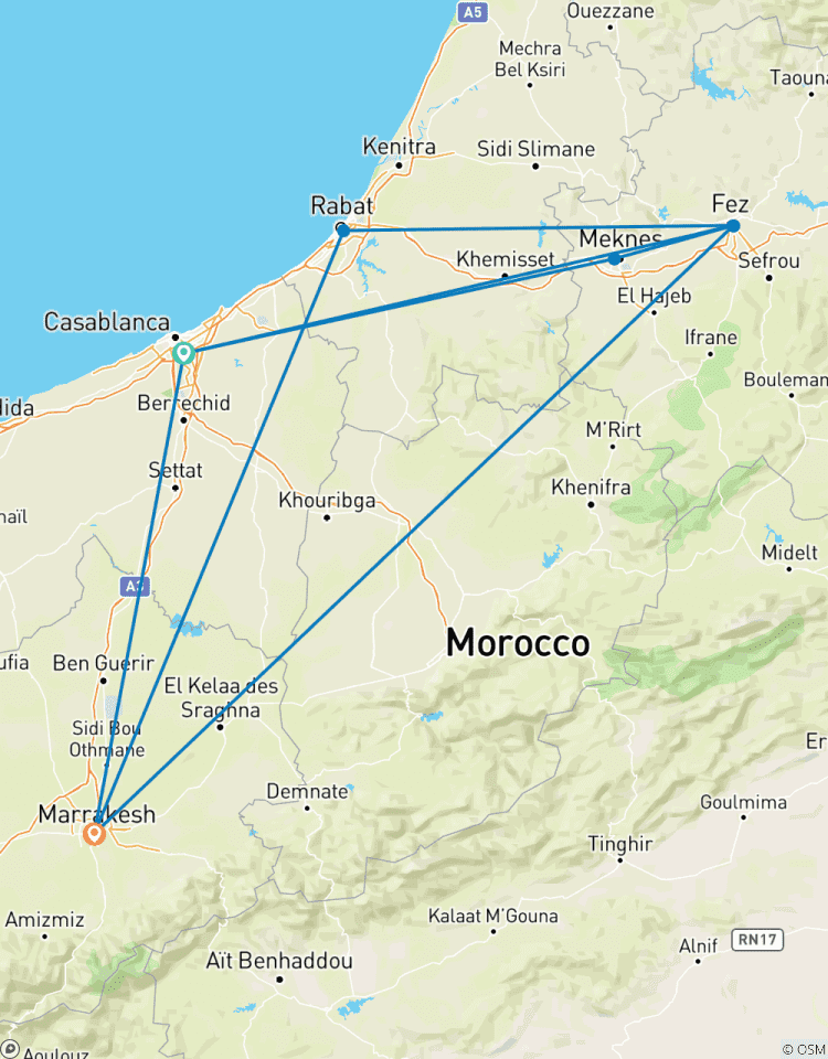 4 Tage KAISERLICHE STÄDTE -VON MARRAKESCH AUS Rundreise