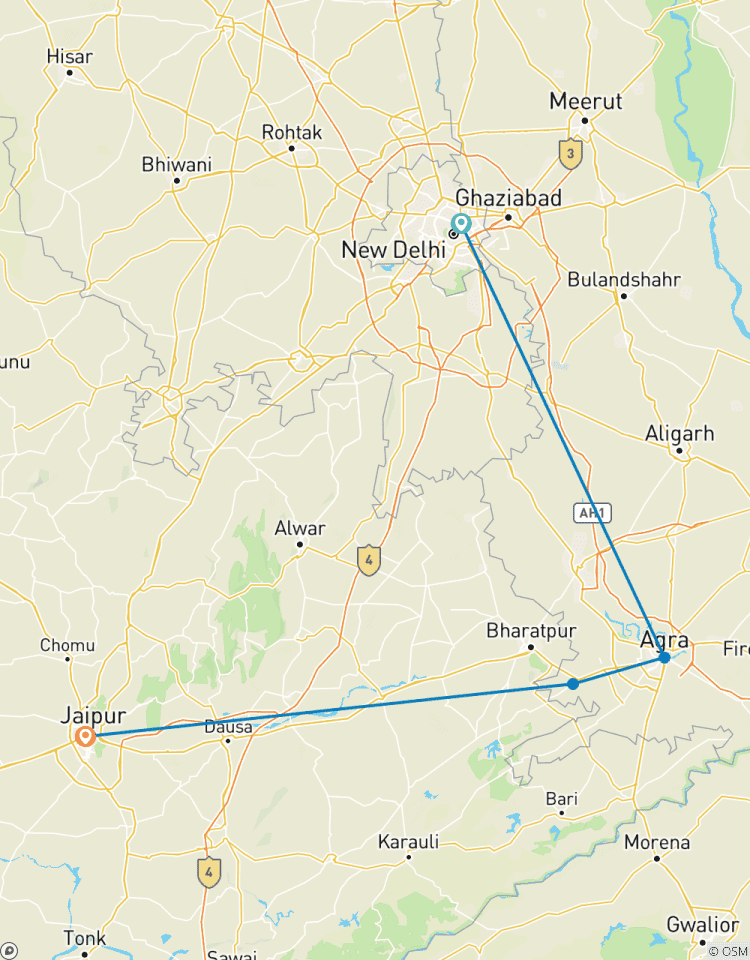 4 Day Golden Triangle Tour (Taj Mahal Sunrise/Sunset) - Delhi Agra Jaipur Tour Tour