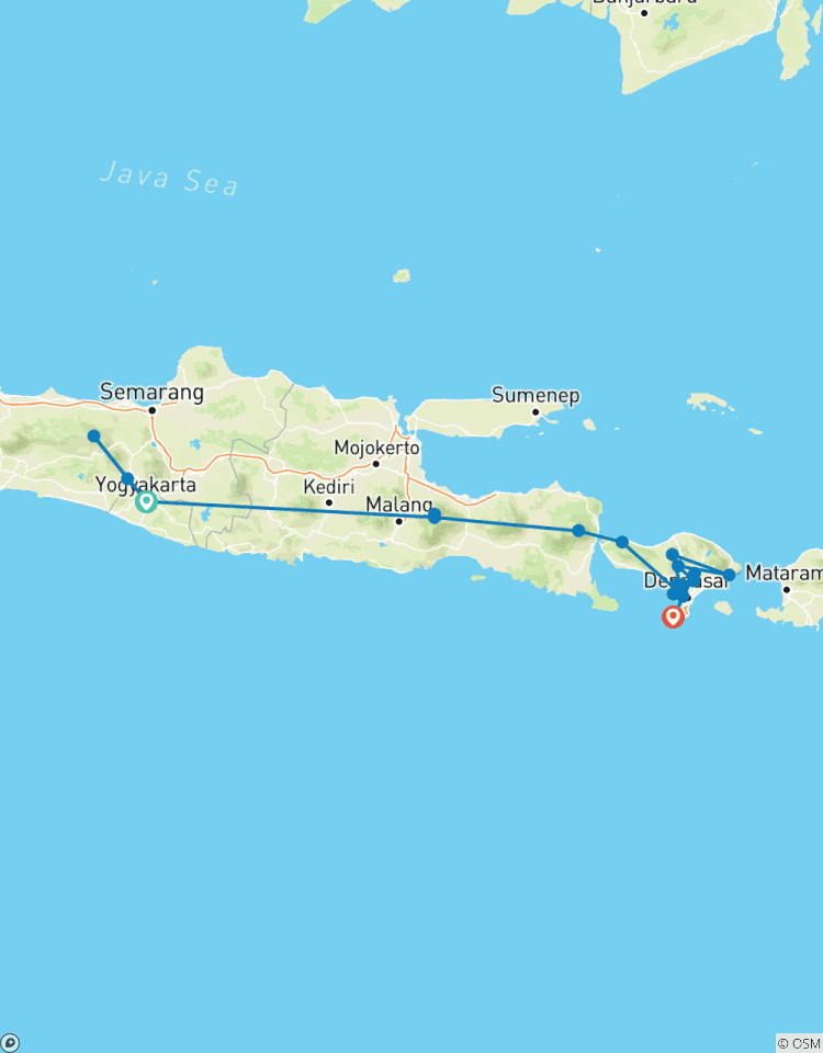 Circuito Magníficos circuitos por Java Bali: circuito privado