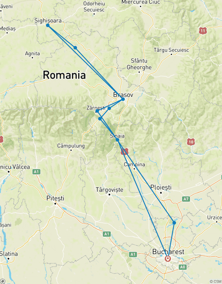 Visite privée de 4 jours du meilleur de la Transylvanie au départ de Bucarest avec prise en charge à l\'aéroport circuit