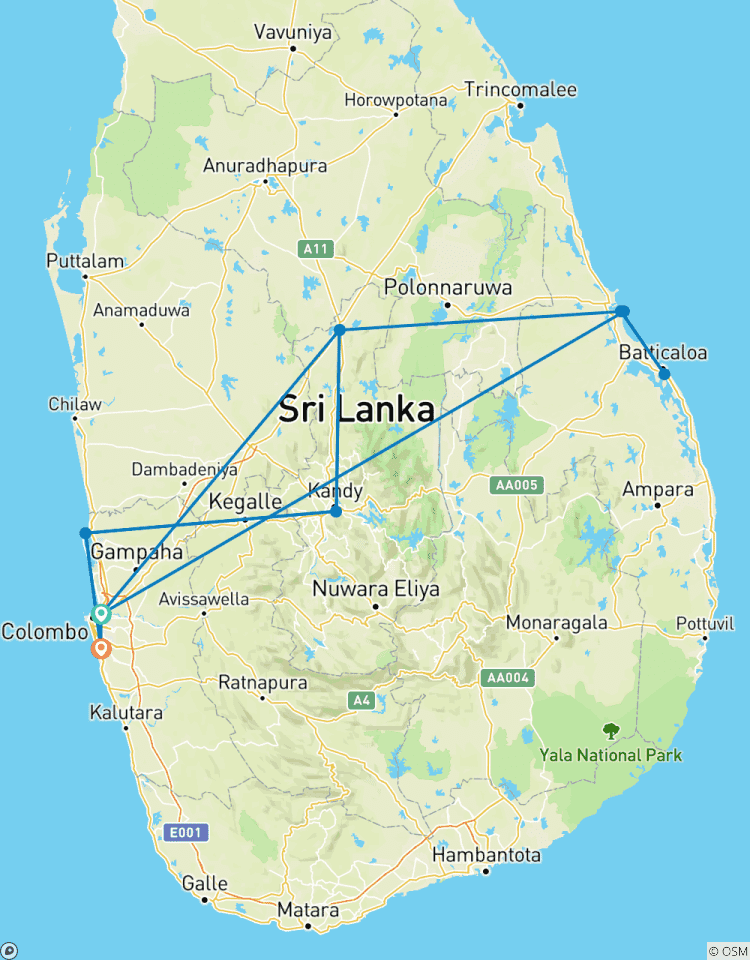 5-Day Pasikuda Sightseeing & Beach Tour