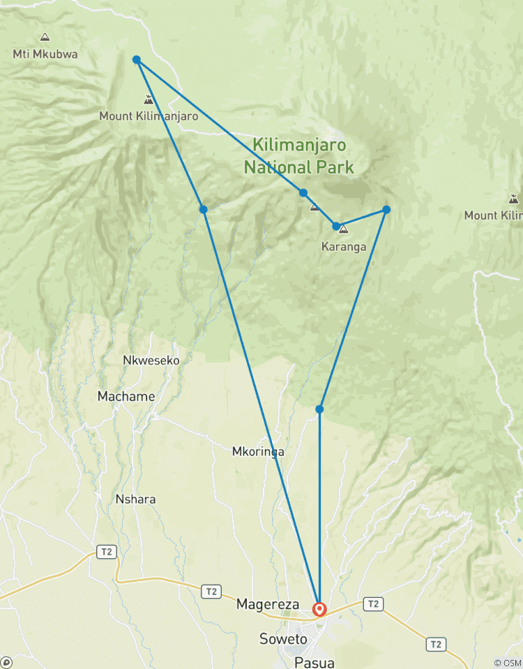 Circuito Escalada en el Kilimanjaro por la ruta machame - 7 días