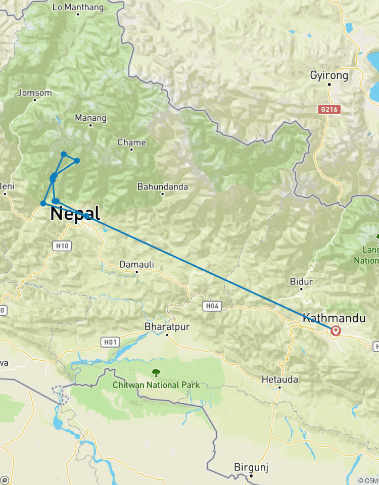 Circuito Excursionismo en campamento base del Annapurna - 10 días