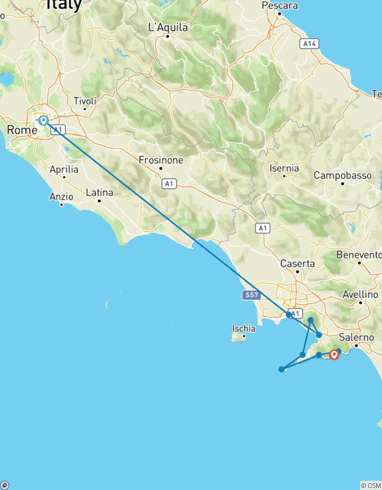 Rome to Amalfi Tour