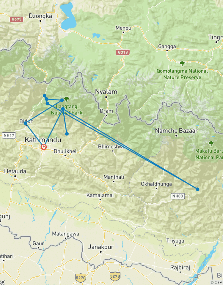 Trek dans la vallée du Langtang et l\'héritage Tamang circuit